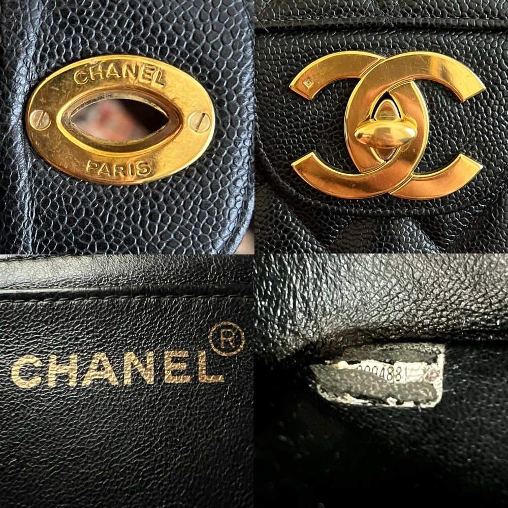 ❌SOLD-payment plan❌ Chanel Classic Vintage Jumbo Caviar Single Flap Bag - Picture 11 of 11